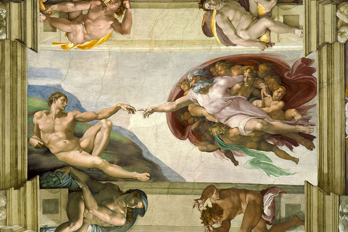 The Creation of Adam (1508–1512), by Michelangelo, Sistine Chapel, Vatican