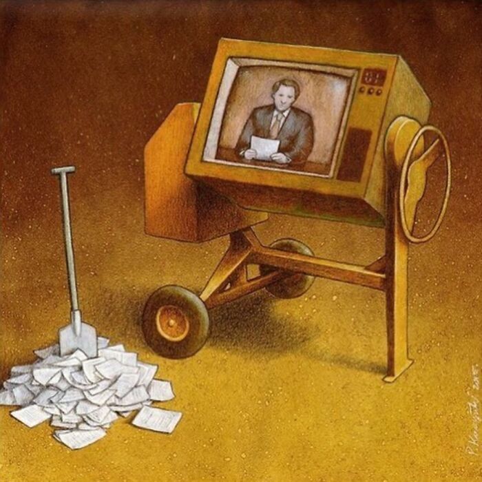 New Illustrations By Artist Pawel Kuczynski That Continue To Put Their Finger On The Wounds Of Today's Society (61 Pics)