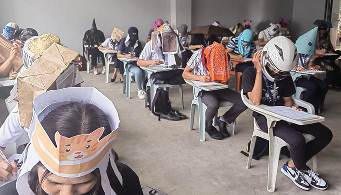 These Students Understood The Assignment When Their Teacher Asked Them To Make Hats To Prevent Them From Cheating During Their Exams These Students Understood The Assignment When Their Teacher Asked Them To Make Hats To Prevent Them From Cheating During Their Exams