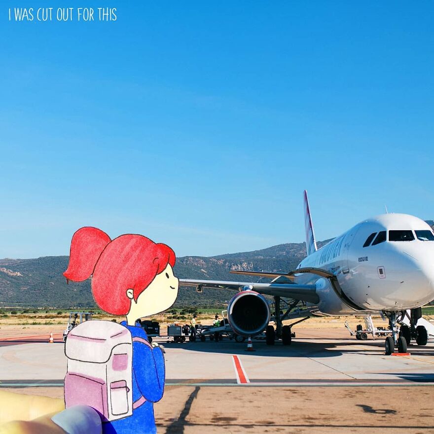 I Created A Series Called "I Was Cutout For This" To Tell My Travel Stories For Me (13 Pics)