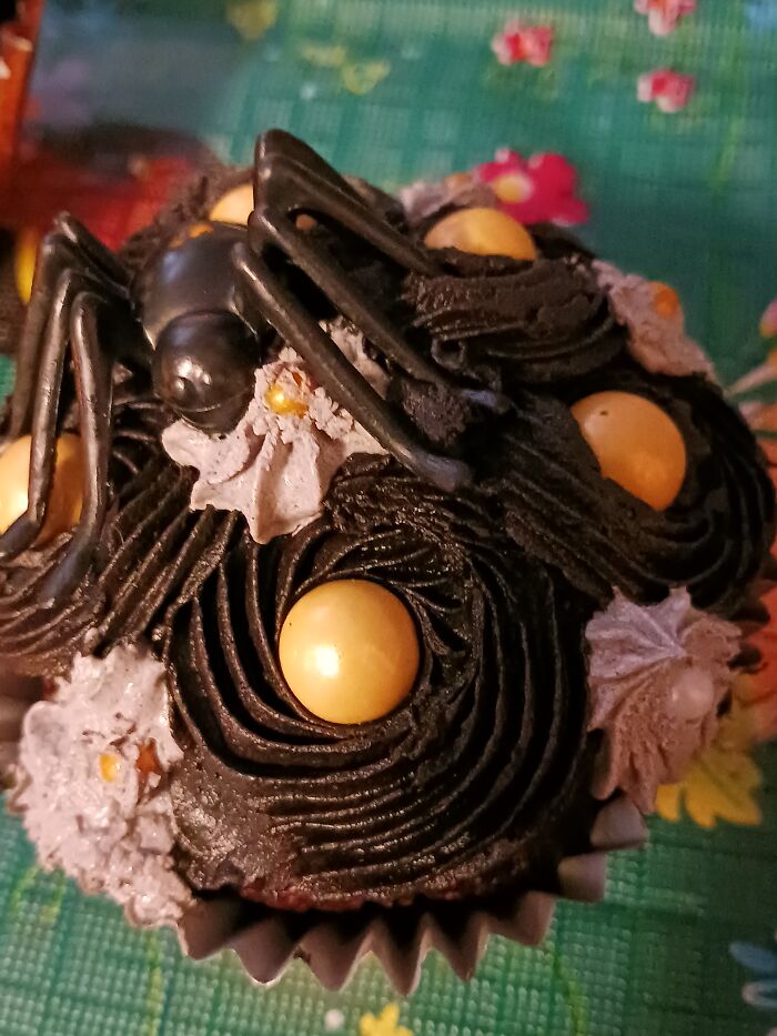 My Daughter Loves Spiders So I Made Her This Cupcake!