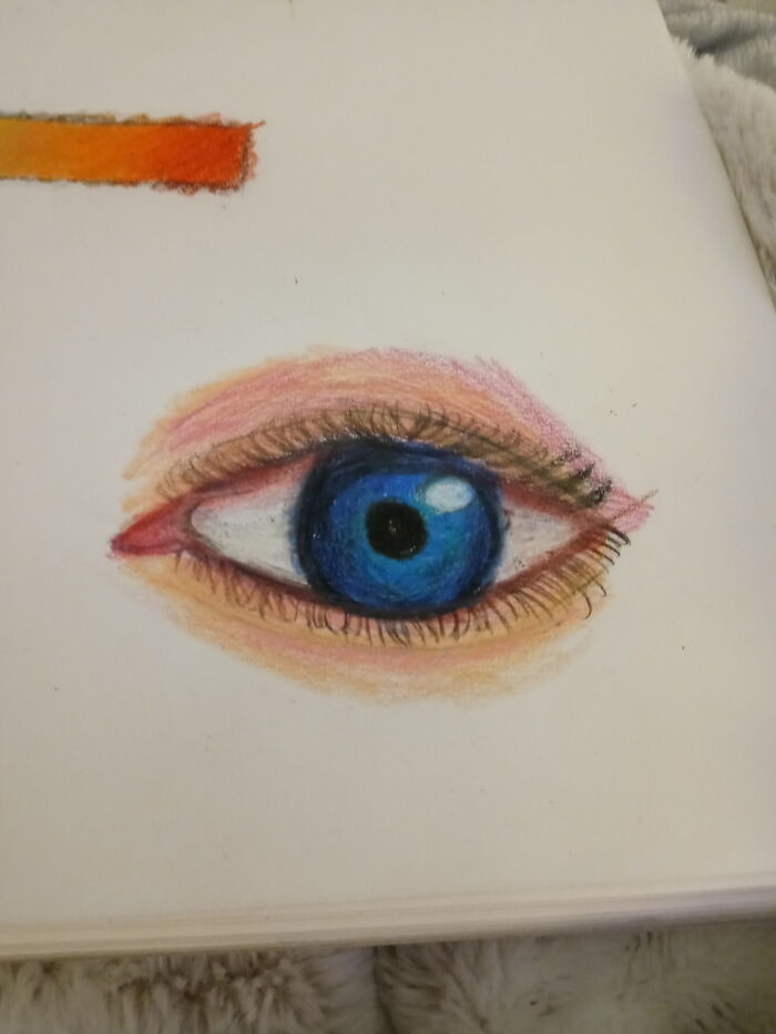 My First Ever Colored Eye, I've Only Ever Done Them In Pencil