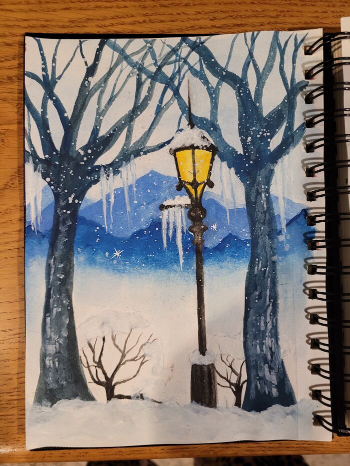 A Watercolor Painting Of Narnia I Made
