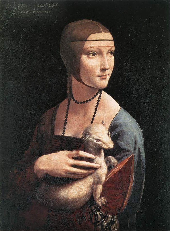 The Lady With An Ermine (1489) By Leonardo Da Vinci