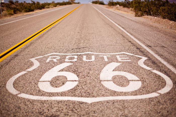 Drive Route 66 In The United States