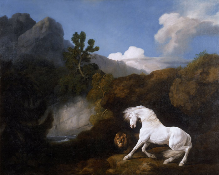 A Horse Frightened By A Lion (1770) By George Stubbs