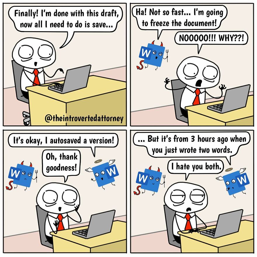 25 Comics Drawn By A Disgruntled Lawyer That Anyone With A Corporate Job Can Relate To