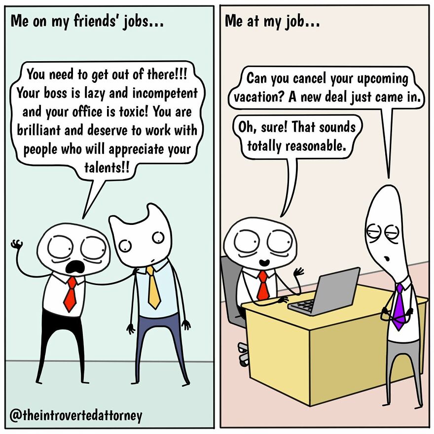 25 Comics Drawn By A Disgruntled Lawyer That Anyone With A Corporate Job Can Relate To