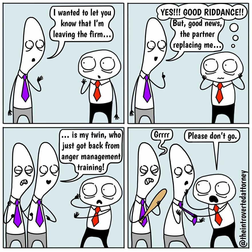 25 Comics Drawn By A Disgruntled Lawyer That Anyone With A Corporate Job Can Relate To