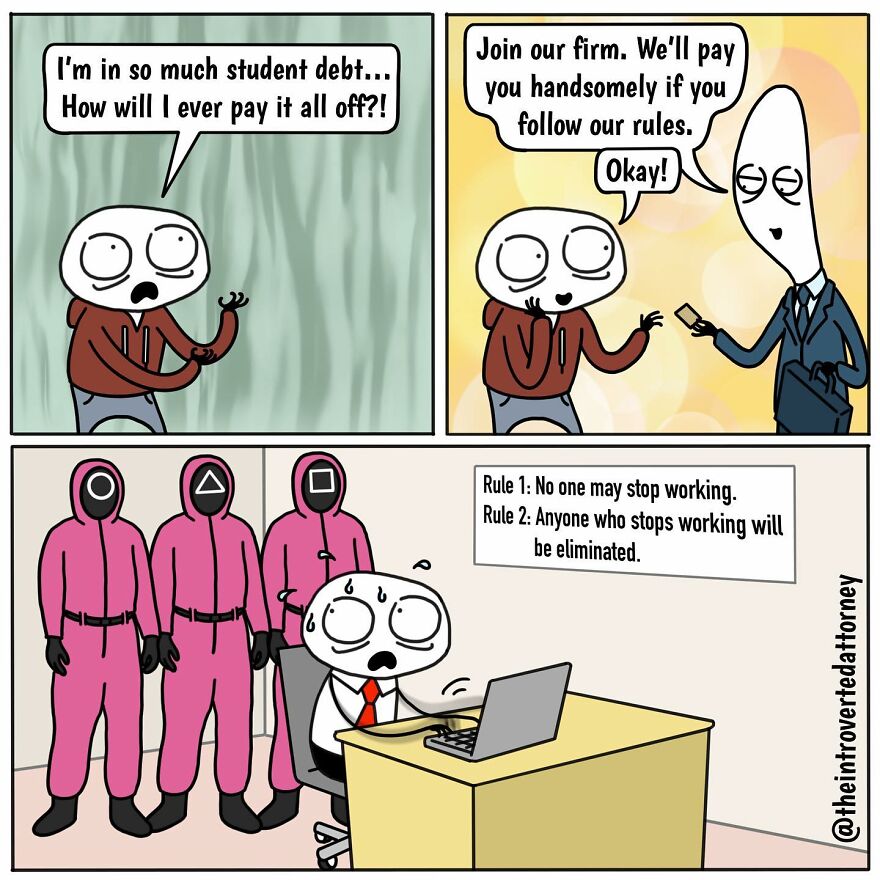 25 Comics Drawn By A Disgruntled Lawyer That Anyone With A Corporate Job Can Relate To