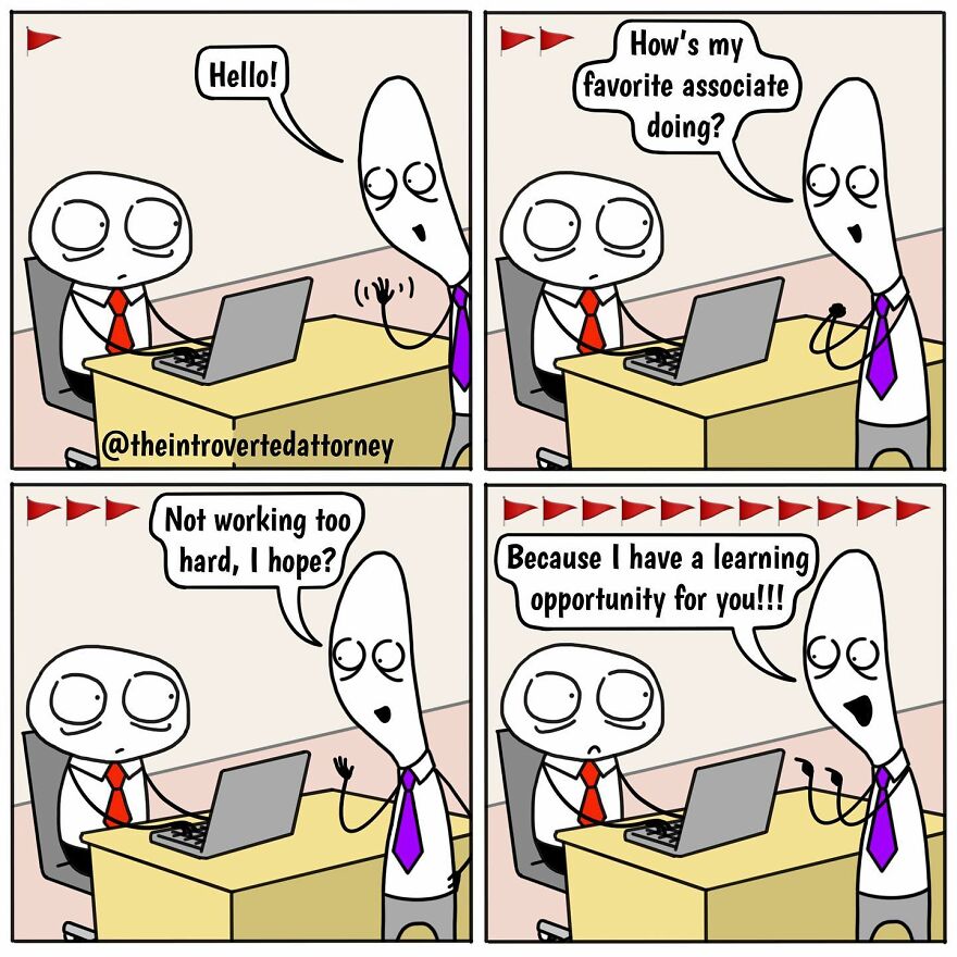 25 Comics Drawn By A Disgruntled Lawyer That Anyone With A Corporate Job Can Relate To