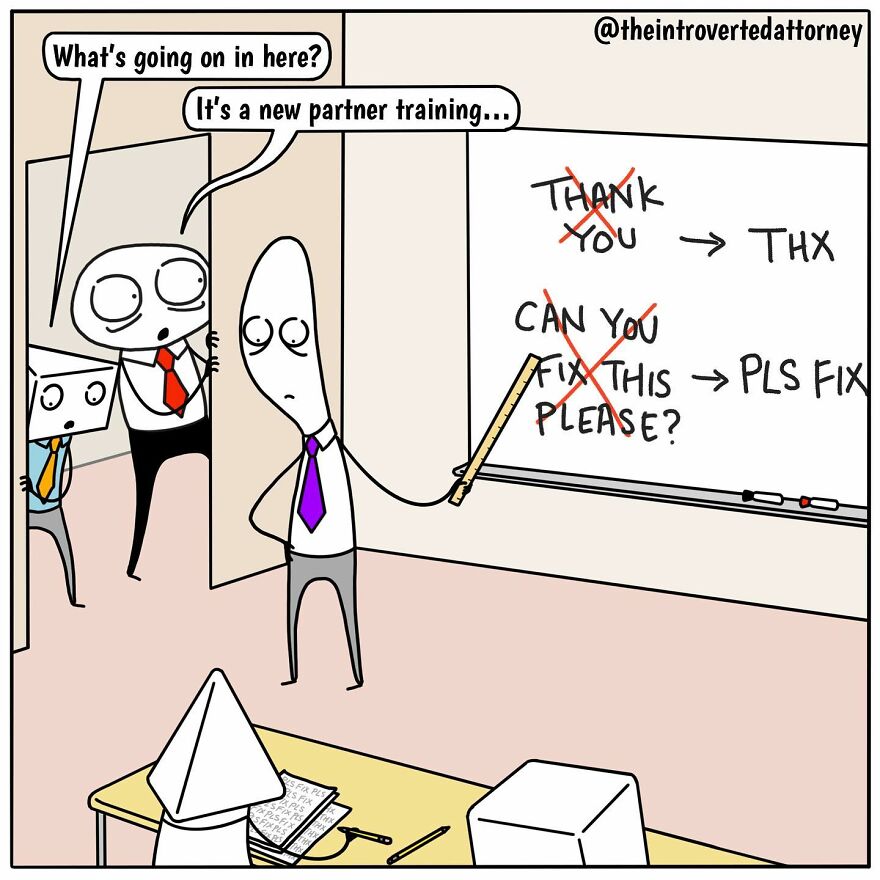 25 Comics Drawn By A Disgruntled Lawyer That Anyone With A Corporate Job Can Relate To