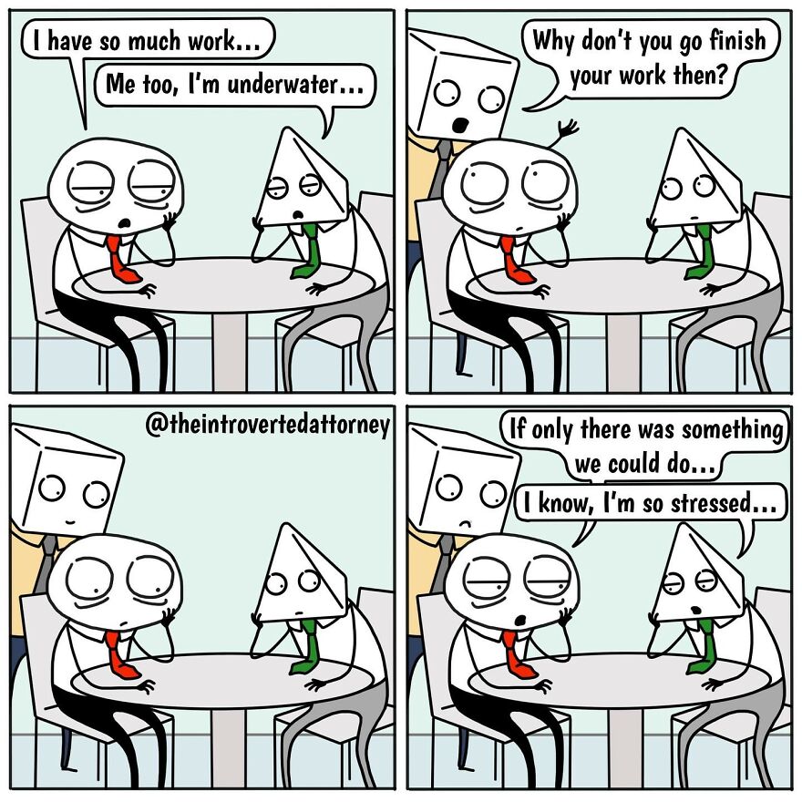 25 Comics Drawn By A Disgruntled Lawyer That Anyone With A Corporate Job Can Relate To