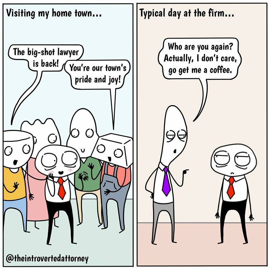 25 Comics Drawn By A Disgruntled Lawyer That Anyone With A Corporate Job Can Relate To