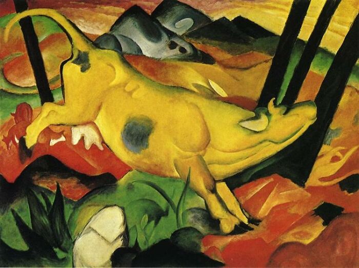 The Yellow Cow (1911) By Franz Marc