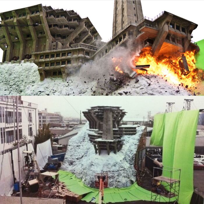 Behind The Scenes Of The Inception Building Explosion