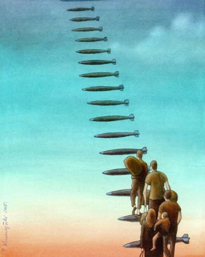 New Illustrations By Artist Pawel Kuczynski That Continue To Put Their Finger On The Wounds Of Today's Society (61 Pics)