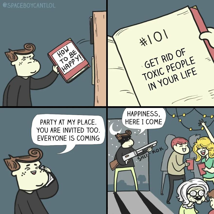 Artist’s New Hilariously Crazy Comics For People Who Loves Dark Humor (43 Pics)