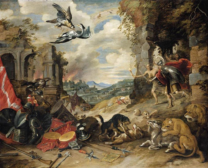 Allegory Of War (C. 1640s) By Jan Brueghel The Younger