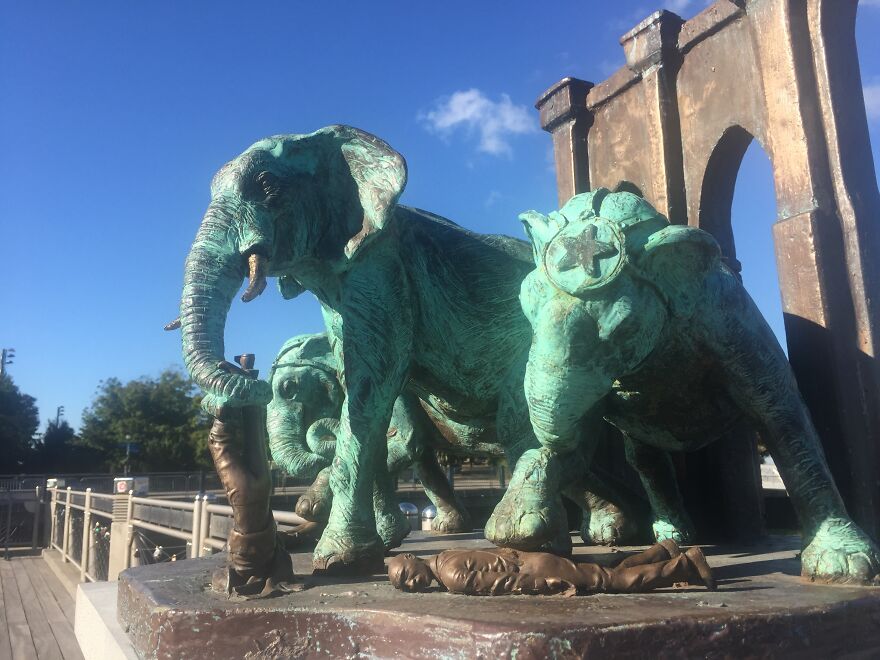 A Monument To The Brooklyn Bridge Elephant Stampede Of 1929