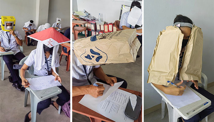 These Students Understood The Assignment When Their Teacher Asked Them To Make Hats To Prevent Them From Cheating During Their Exams These Students Understood The Assignment When Their Teacher Asked Them To Make Hats To Prevent Them From Cheating During Their Exams