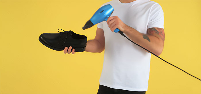 Break Shoes In With A Blowdryer