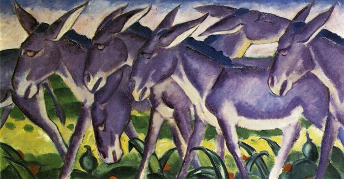 Donkey Frieze (1911) By Franz Marc