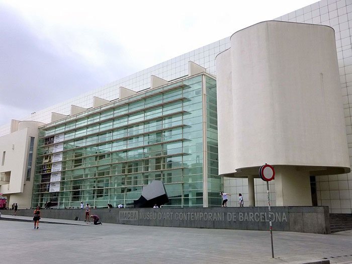 Barcelona Museum Of Contemporary Art In Barcelona, Spain