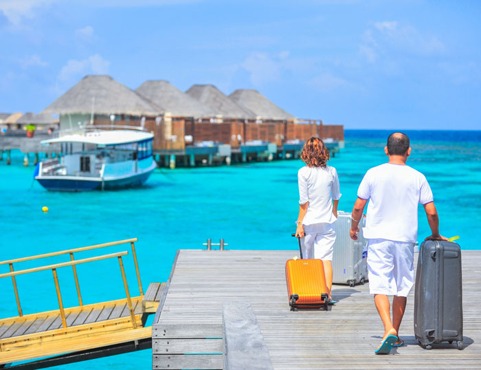 Tourists in Maldives