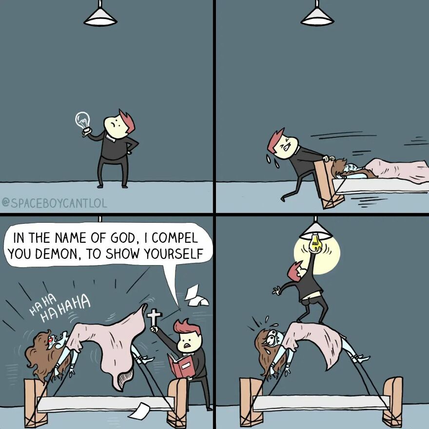Artist’s New Hilariously Crazy Comics For People Who Loves Dark Humor (43 Pics)