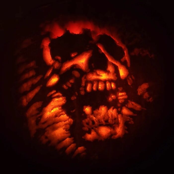 One Of The Pumpkins I Carved This Year