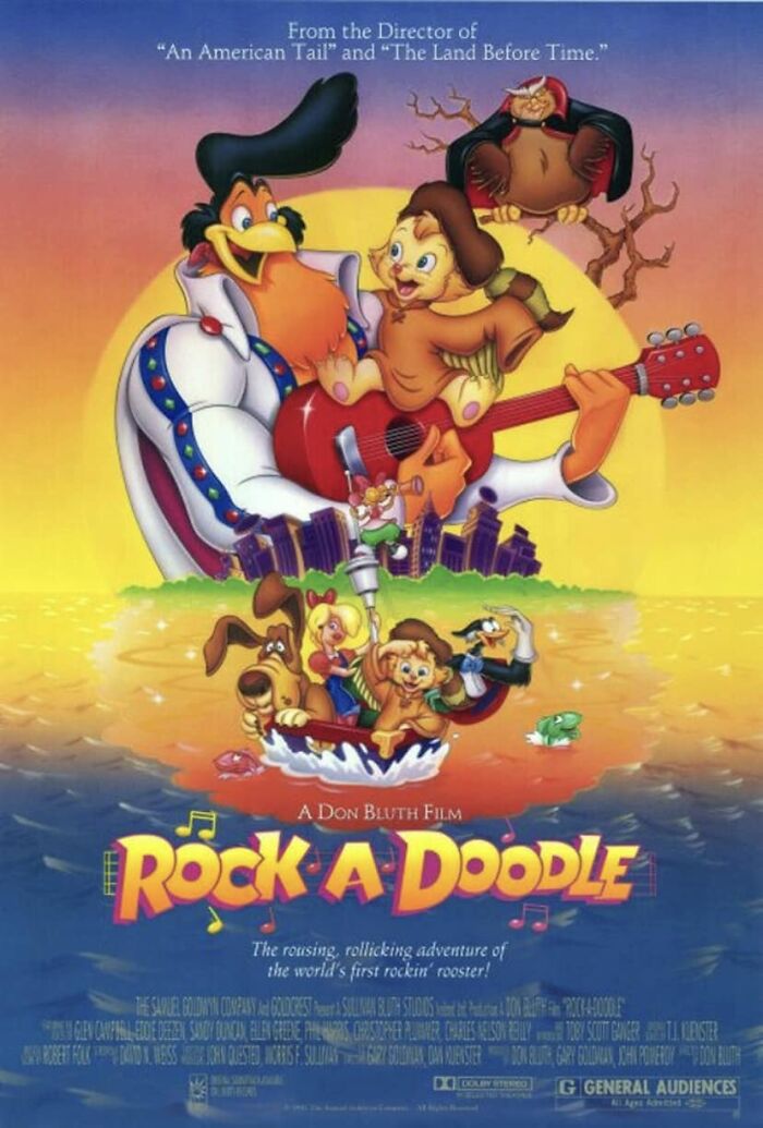 My Sister And I Loved Rock-A-Doodle (1991)! At Approximately 6-7 Years Old, I Thought The Music Was Great In It. Even Though We Watched It So Many Times, I Can Only Remember Bits And Pieces. I Simply Remember It Being A Favorite For A Bit