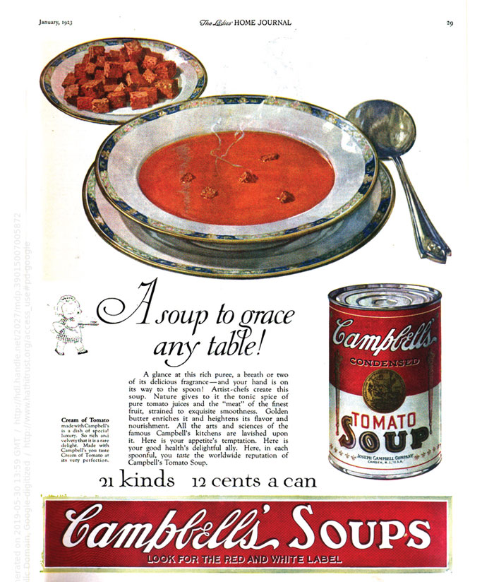 The Pop-Art Depiction Of Campbell’s Soup Comes In A Set Of 32