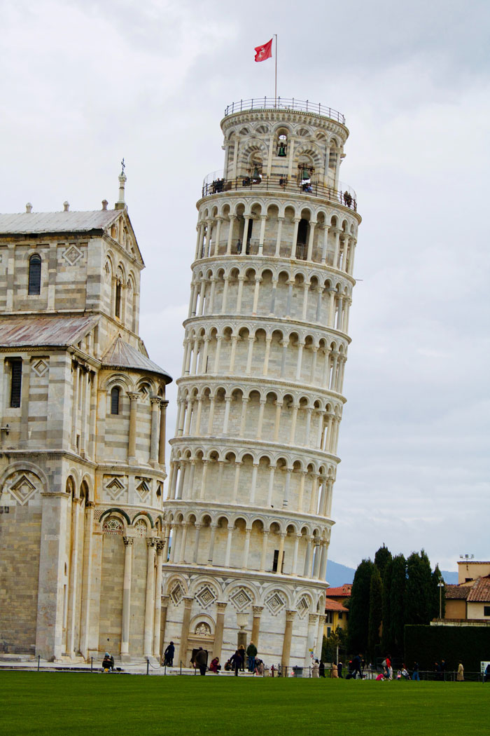 Leaning Tower Of Pisa In Pisa, Italy