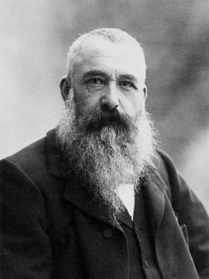 Portrait of French painter Claude Monet taken by Gaspard-Félix Tournachon known as "Nadar" in 1899