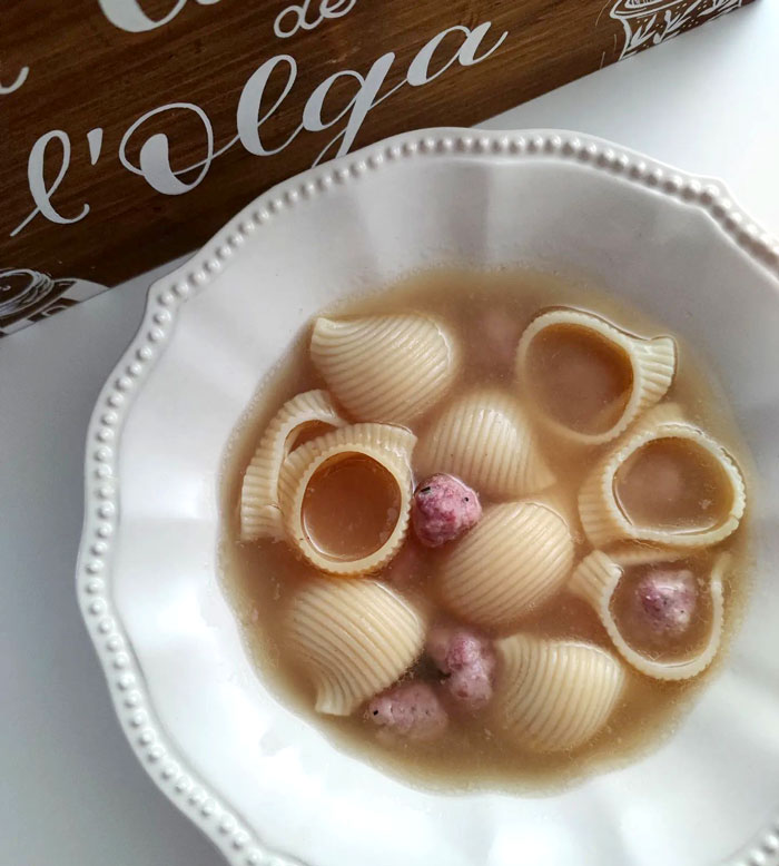 Sopa De Galets, A Traditional Christmas Soup In Spain