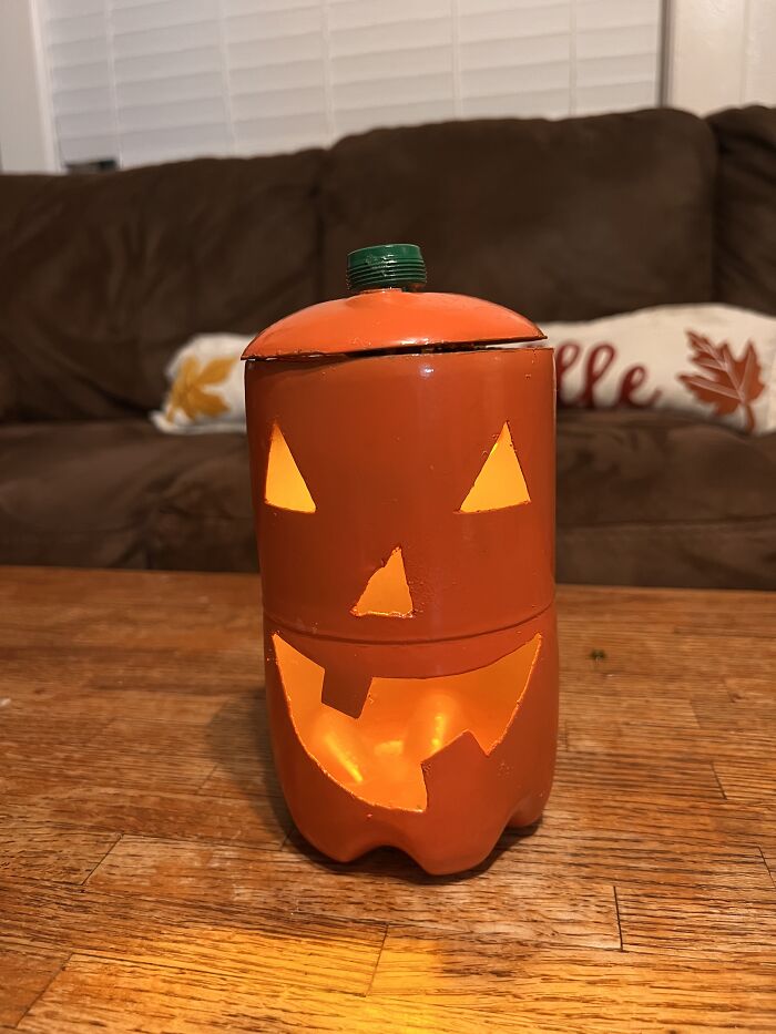 Propane Tank Jack-O-Lantern