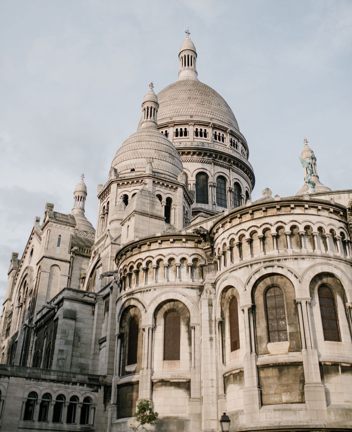 The Basilica Of Sacré Coeur De Montmartre In Paris, France