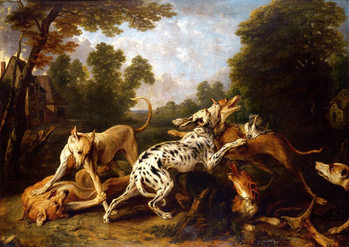Dogs Fighting (17th Century) By Frans Snyders