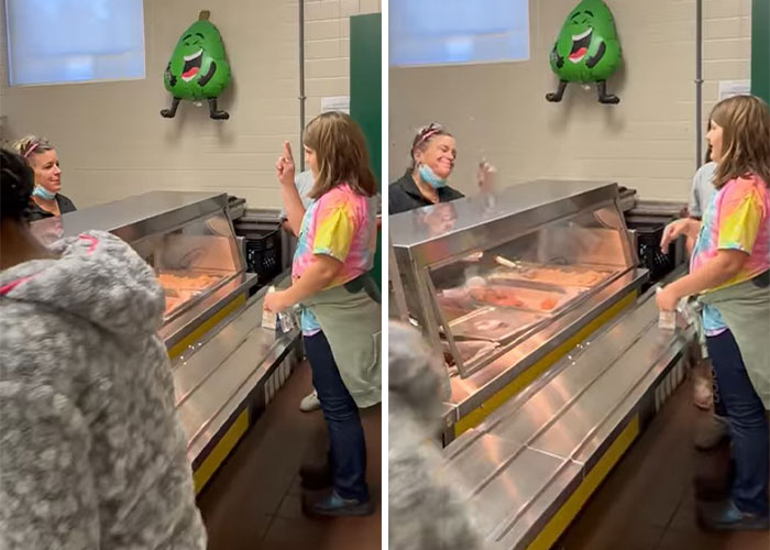 Teacher Notices Students Struggling To Communicate With Deaf Cafeteria Worker, Decides To Teach Them Sign Language