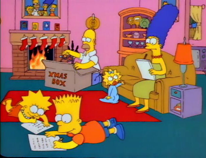 The Simpsons, "Simpsons Roasting On An Open Fire" (Season 1, Episode 1)