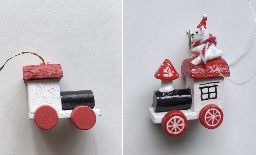 Locomotive And A Tiny Polarbear