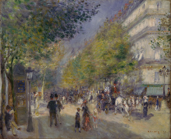 The Grands Boulevards by Pierre-Auguste Renoir, 1875