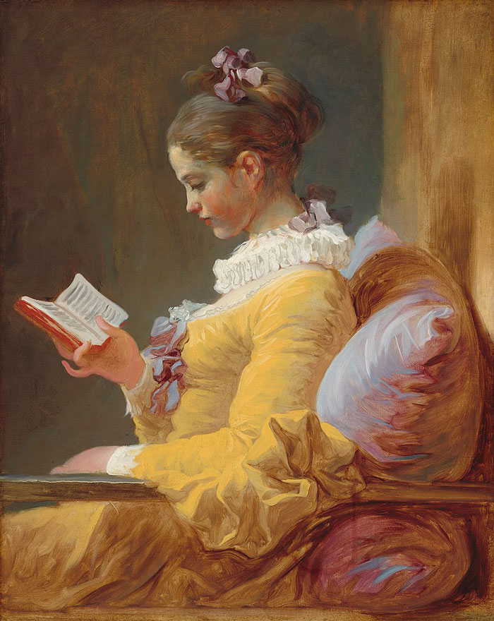 A Young Girl Reading by Jean-Honoré Fragonard, 1769. National Gallery of Art, Washington, D.C.