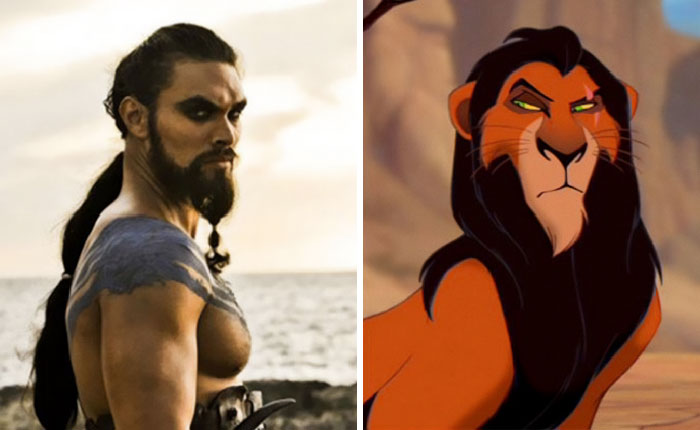 Scar From The Lion King and same looking man 