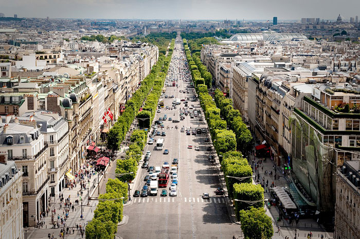 Champs-Élysées In Paris, France