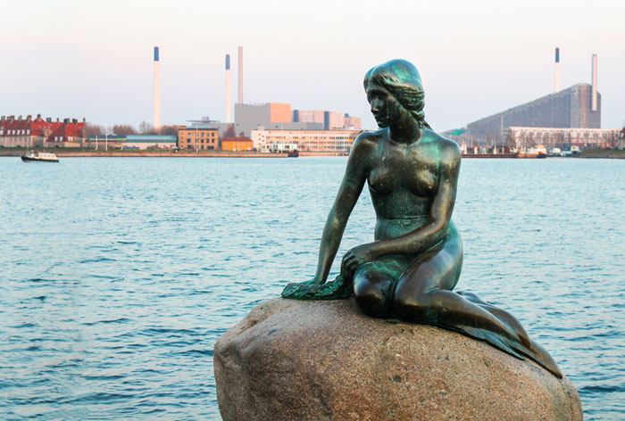 The Little Mermaid Statue In Copenhagen, Denmark