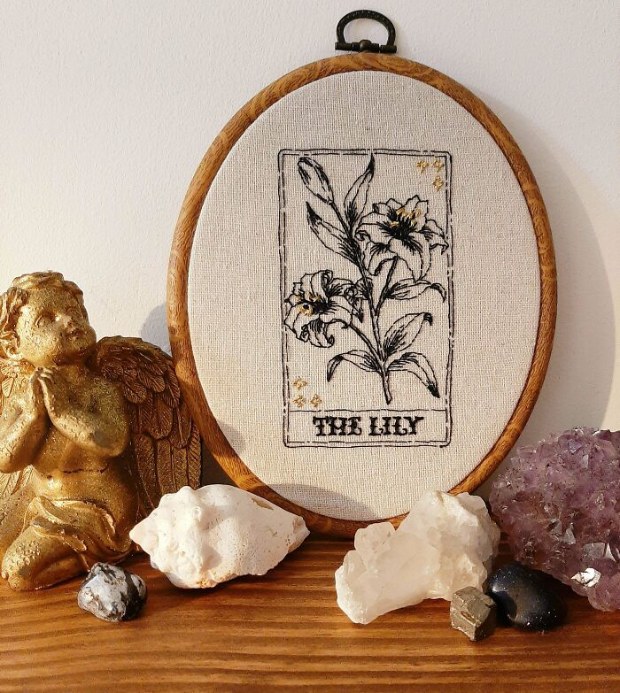 A Made Up "Lily Tarot Card" For My Beloved Cousin Lilian That Is Studying This Art
