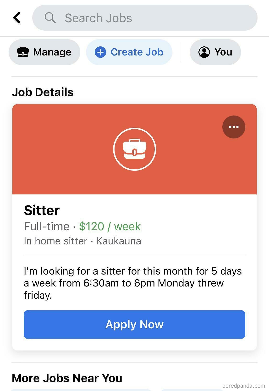 $2/Hr For A Full Time (58 Hours/Week) Babysitting Job. Sweet Deal!!