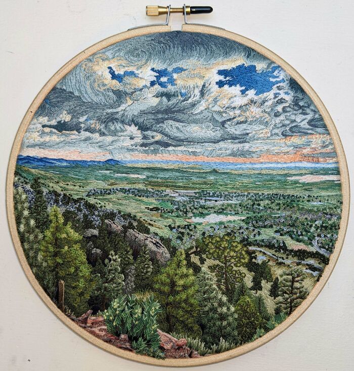Morning On Mt. Sanitas, 8" Landscape. This Took Absolutely Forever!